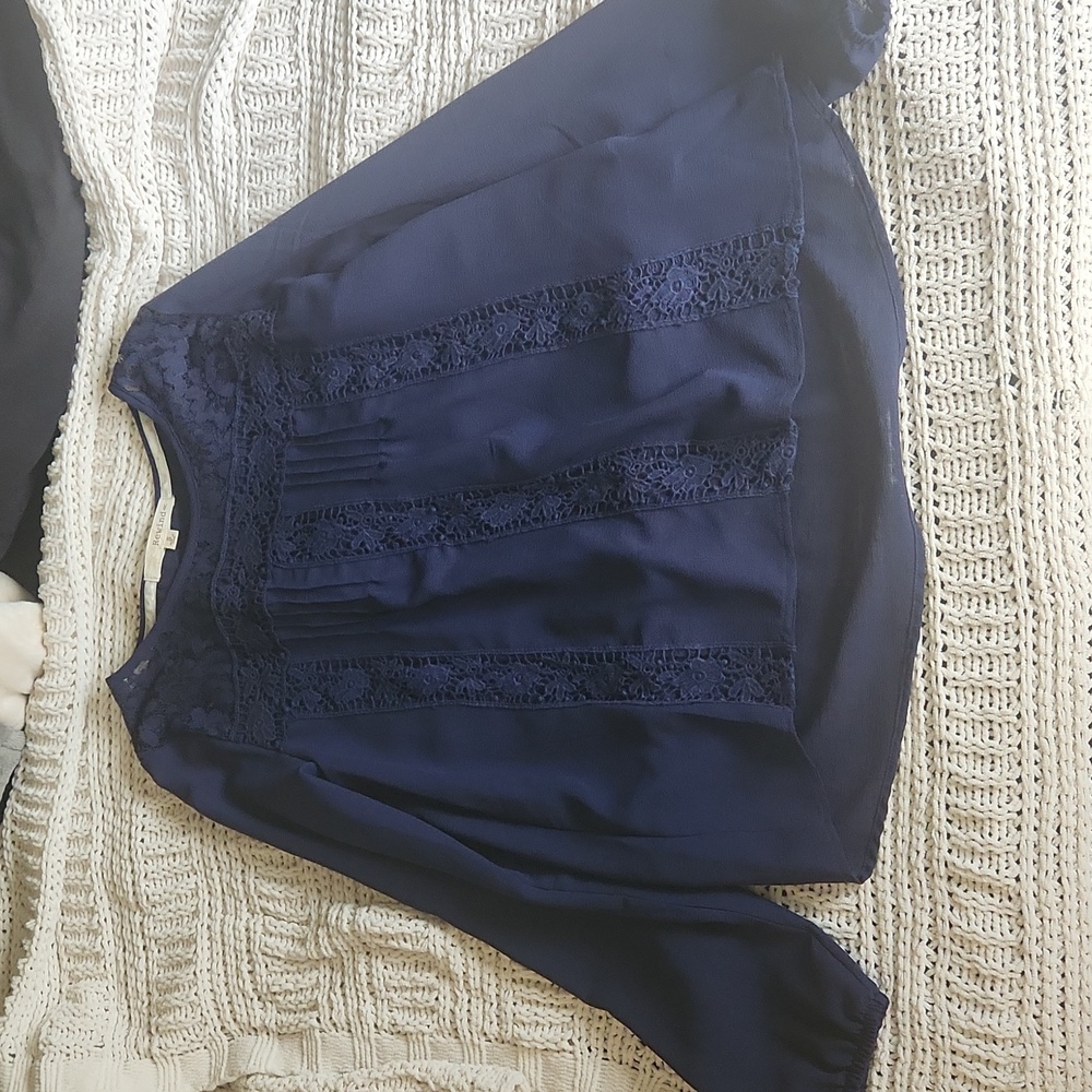 Navy Blue Blouse S